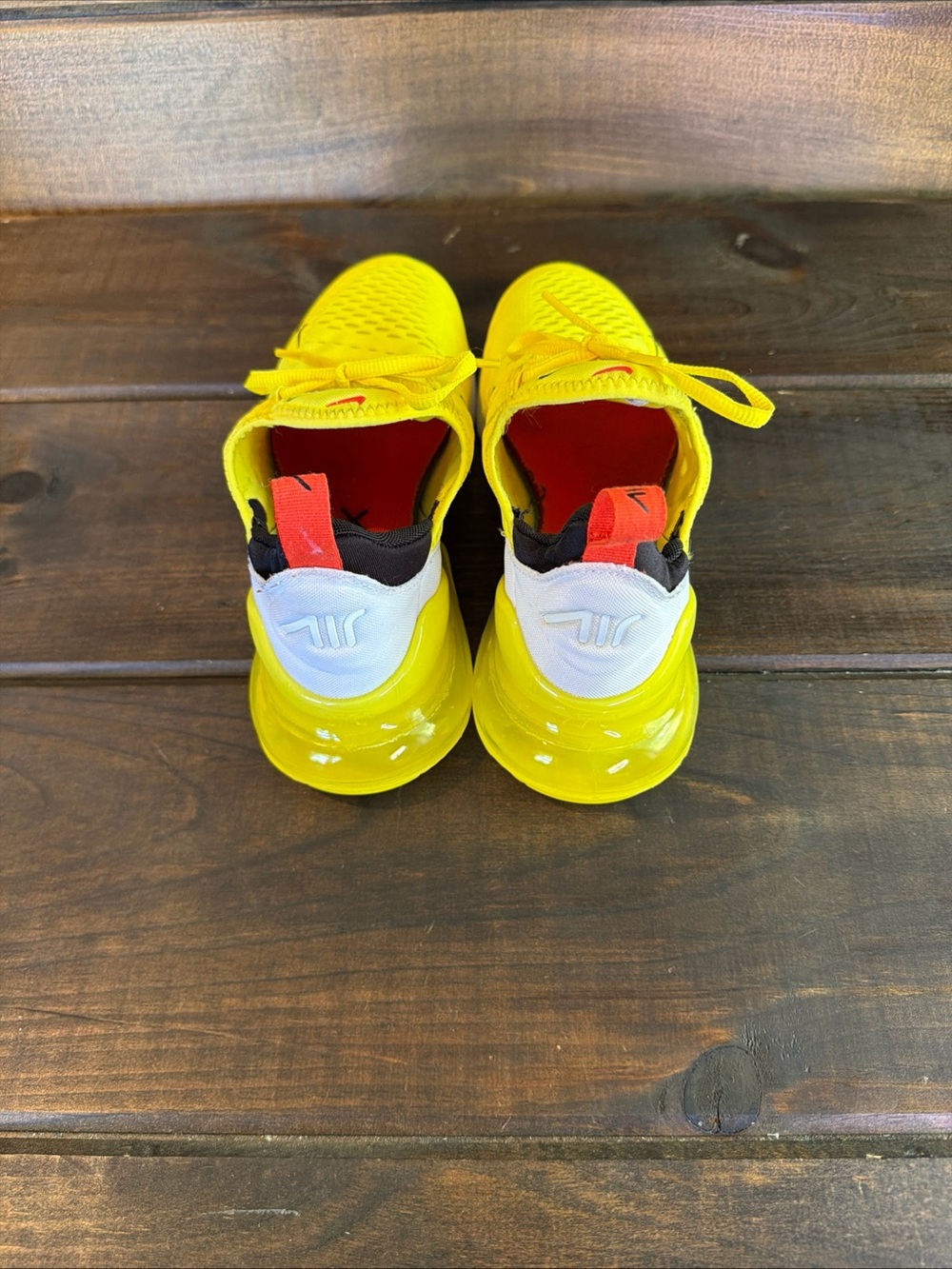 Nike Air Max 270 ‘Yellow Strike’ Sneakers Running Shoes Women Size 9 - Picture 5 of 12